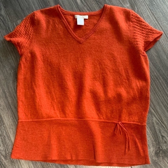 Sarah Spencer Italian merino wool Vneck layering Lagen look sweater M/L/XL - Picture 8 of 8